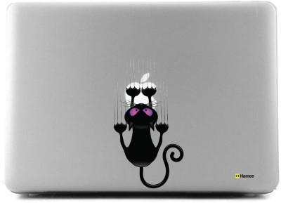 

Hamee Clear Transparent Hard Hybrid Slim Fit Plastic Bumper Back Shell Case Cover for Apple MacBook Pro 13" 2016 edition (A1706 / A1708) - Scratch Cat Combo Set