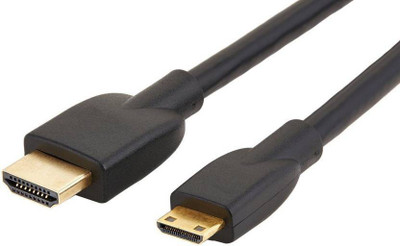 

Oxza High Quality 1.5mtr Male HDMI to Mini HDMI Cable(Compatible with Mobile, Laptop, Tablet, Mp3, Gaming Device, Black)