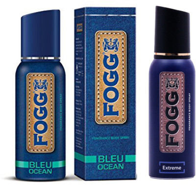 

Fogg BLEU OCEAN FRAGRANCE BODY SPRAY 120 ML + EXTREME FRAGRANCE BODY 120 ML Body Spray - For Men(120 ml, Pack of 2)