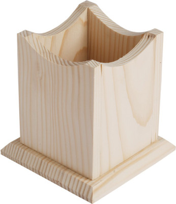

Fyniture 1 Compartments Pinewood Penstand(Brown)