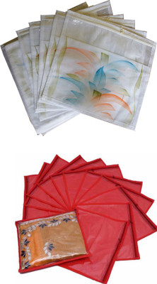 Aadhya Printed Combo of single saree covers pack of 24(Multicolor) Aadhya Printed Combo of single saree covers pack of 24(Multicolor)