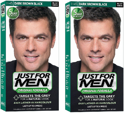 

Just For Men Just For Men H-45 Dark Brown Black (Pack of 2) Hair Color(Dark Brown Black)