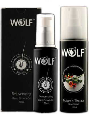 

Wolf Combo Of Rejuvenating Beard Growth Oil (50ml) and Beard Wash (Shampoo-100ml) Hair Oil(150 ml)