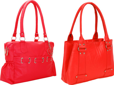 

Lady bar Shoulder Bag(Red)