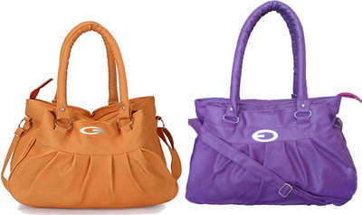 

Vera Stayle Shoulder Bag(Yellow, Purple), Purple;yellow