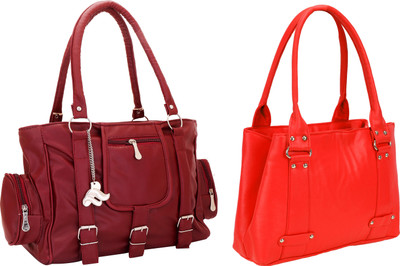 

Lady bar Shoulder Bag(Maroon, Red)
