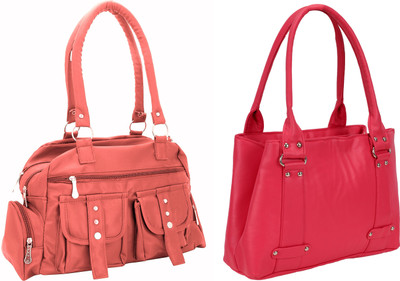 

Lady bar Shoulder Bag(Pink)