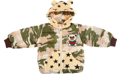 

Zonko Style Full Sleeve Printed Baby Boys & Baby Girls Jacket, Green