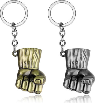 

SCORIA (SILVER+GOLDEN) PACK OF 2 HULK METAL Key Chain