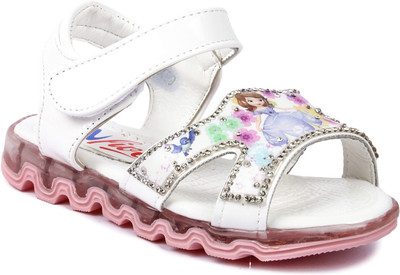

N Five Boys & Girls Velcro Strappy Sandals(White