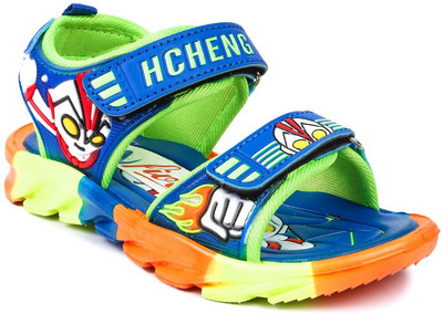 

N Five Boys & Girls Velcro Strappy Sandals(Green