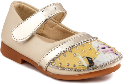 

N Five Girls Velcro Mary Janes(Gold