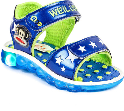 

N Five Boys & Girls Velcro Strappy Sandals(Blue
