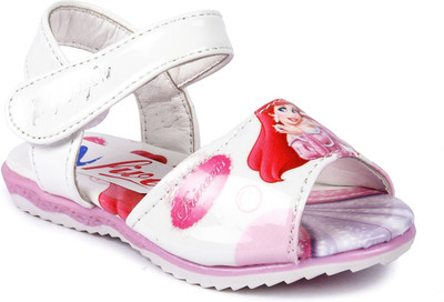 

N Five Boys & Girls Velcro Strappy Sandals(White
