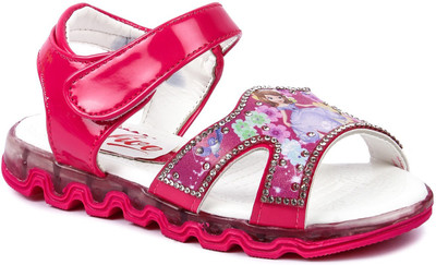 N Five Boys & Girls Velcro Strappy Sandals(Multicolor, Peach