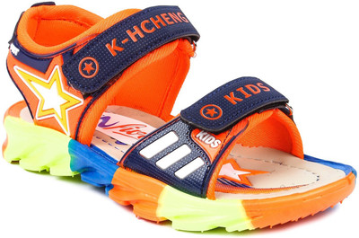 

N Five Boys & Girls Velcro Strappy Sandals(Orange