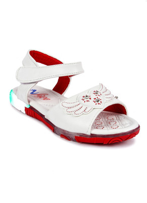 

N Five Girls Velcro Flats(Red