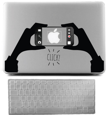 

Hamee k Air 13 inch cover with Keyboard Skin Combo 52 Rubber Laptop Decal 13