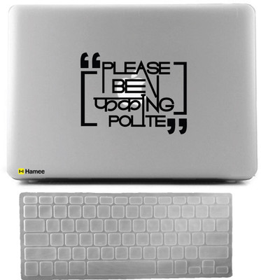 

Hamee Apple MacBook Pro 15 inch cover 2016 Touchbar edition (A1707) with Keyboard Skin Combo 44 Rubber Laptop Decal 15