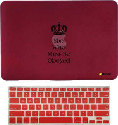 Hamee MacBook Pro Retina Display 13 inch cover (2015 Edition A1502/A1425) with Keyboard Skin Combo 140 Rubber Laptop Decal 13
