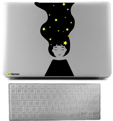

Hamee Apple MacBook Pro 15 inch cover 2016 Touchbar edition (A1707) with Keyboard Skin Combo 63 Rubber Laptop Decal 15
