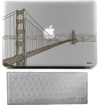 

Hamee Apple MacBook Pro 15 inch cover 2016 Touchbar edition (A1707) with Keyboard Skin Combo 180 Rubber Laptop Decal 15