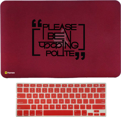 

Hamee Apple MacBook Pro 13 inch cover 2016 Touchbar edition (A1706/A1708) with Keyboard Skin Combo 82 Rubber Laptop Decal 13