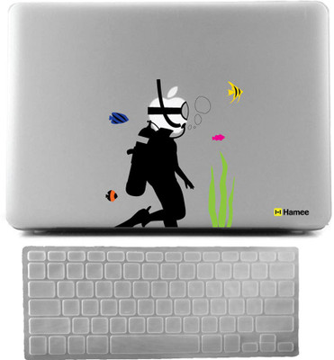 

Hamee MacBook Pro 13 inch cover 2016 Touchbar edition (A1706/A1708) with Keyboard Skin Combo 148 Rubber Laptop Decal 13