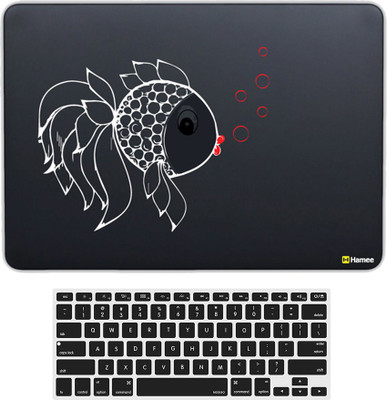 

Hamee Air 13 inch cover with Keyboard Skin Combo 36 Rubber Laptop Decal 13