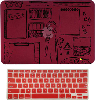

Hamee Apple MacBook Pro 15 inch cover 2016 Touchbar edition (A1707) with Keyboard Skin Combo 135 Rubber Laptop Decal 15