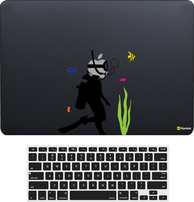 

Hamee Apple MacBook Pro 15 inch cover 2016 Touchbar edition (A1707) with Keyboard Skin Combo 175 Rubber Laptop Decal 15