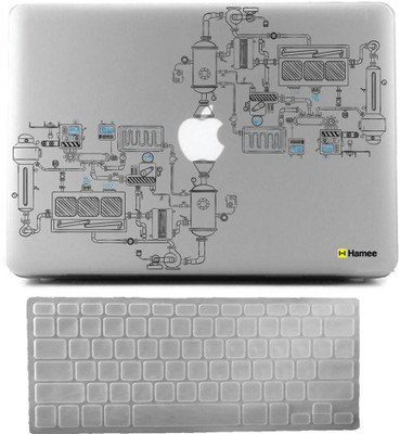 

Hamee Pro 13 inch cover 2016 Touchbar edition (A1706/A1708) with Keyboard Skin Combo 134 Rubber Laptop Decal 13