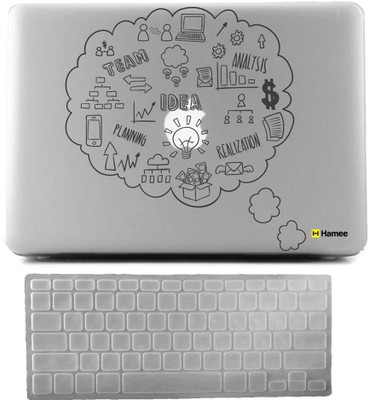 

Hamee Apple MacBook Pro 13 inch cover 2015 edition (A1278) with Keyboard Skin Combo 132 Rubber Laptop Decal 13