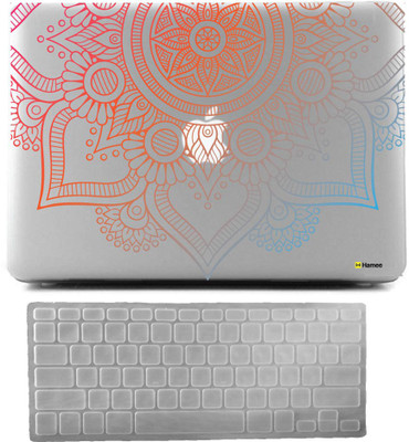 

Hamee MacBook Pro 13 inch cover 2016 Touchbar edition (A1706/A1708) with Keyboard Skin Combo 184 Rubber Laptop Decal 13