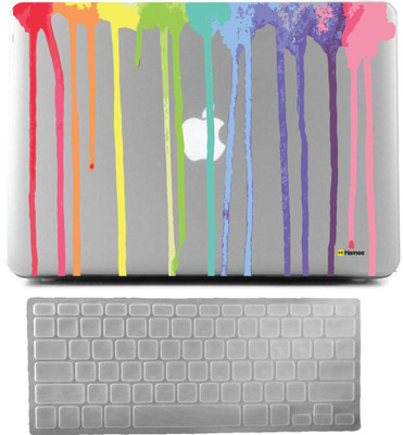 

Hamee MacBook Pro 13 inch cover 2016 Touchbar edition (A1706/A1708) with Keyboard Skin Combo 164 Rubber Laptop Decal 13