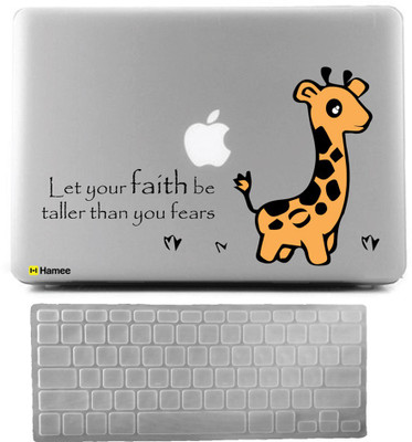 

Hamee Apple MacBook Pro 15 inch cover 2016 Touchbar edition (A1707) with Keyboard Skin Combo 7 Rubber Laptop Decal 15