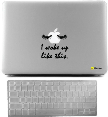 

Hamee Apple MacBook Pro 15 inch cover 2016 Touchbar edition (A1707) with Keyboard Skin Combo 136 Rubber Laptop Decal 15
