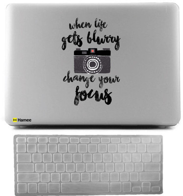 

Hamee Apple MacBook Pro 15 inch cover 2016 Touchbar edition (A1707) with Keyboard Skin Combo 33 Rubber Laptop Decal 15