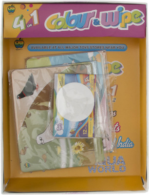 

Aaryan Enterprise 4 in 1 Series Color and Wipe Crayons, Multi Color(Multicolor)