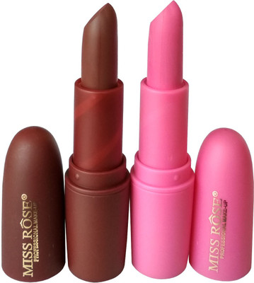 

Miss Rose Matte Multicolor Pack of 2(Brown & Pink)