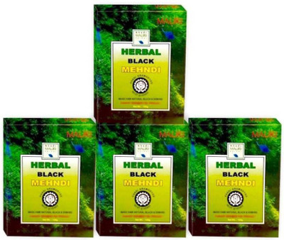 

Khadi Mauri Kali Mehendi - Pack of 4 - Enriched with Amla - Natural Mehendi(Pack of 4)