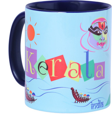 

toshakhana Kerala India Ceramic Mug(300 ml), Multicolor