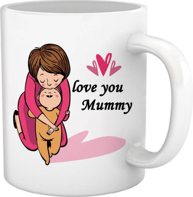 

ME&YOU Gift for Mother Mom Mum On Mother's Day ; Love You Mummy (IDuplicate135) Printed Ceramic Mug(325 ml), Multicolor