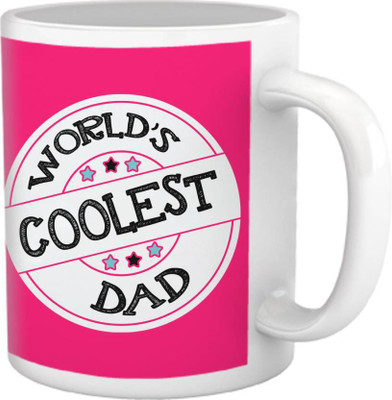 

ME&YOU Gifts On Father's Day Anniversary Birthday For Father; World's Coolest Dad (IDuplicate143) Printed Ceramic Mug(325 ml), Multicolor