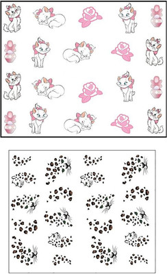 

Jenna Manicure Water Transfer Nail Art Decals Stickers- Sapphire Series NR-1242(White)