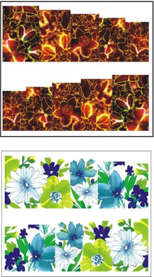 

Jenna Manicure Water Transfer Nail Art Decals Stickers- Sapphire Series NR-1025(White)