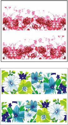 

Jenna Manicure Water Transfer Nail Art Decals Stickers- Sapphire Series NR-1044(White)