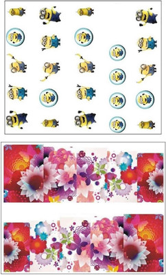

Jenna Manicure Water Transfer Nail Art Decals Stickers- Sapphire Series NR-1289(White)