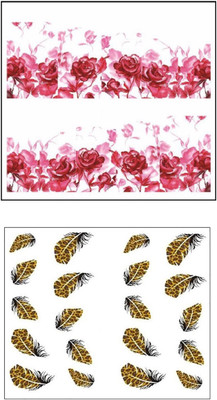 

Jenna Manicure Water Transfer Nail Art Decals Stickers- Sapphire Series NR-1045(White)