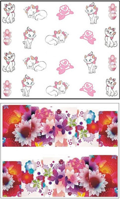 

Jenna Manicure Water Transfer Nail Art Decals Stickers- Sapphire Series NR-1331(White)